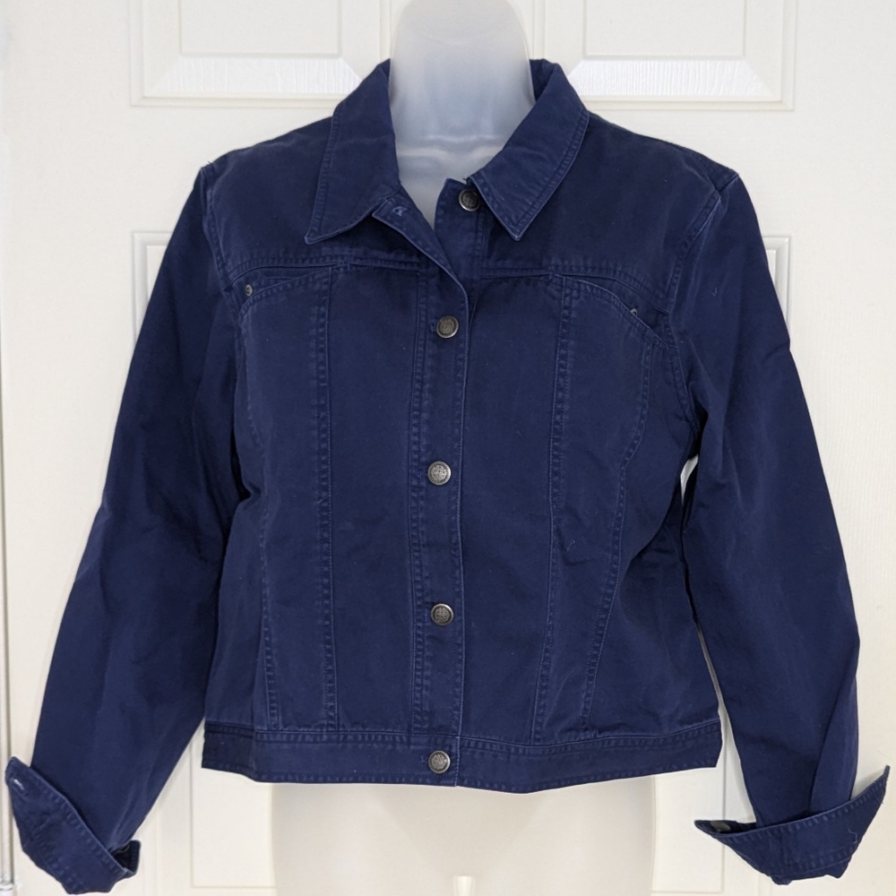 Shaver Lake Denim Jacket Medium Weight Navy Women's 14‎